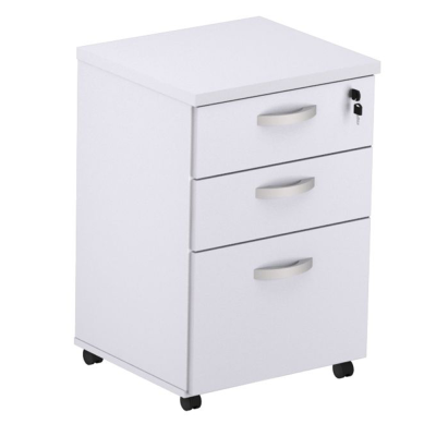Gaveteiro Volante 3 Gavetas 25MM - Branco