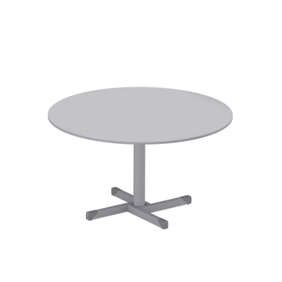 Mesa Reunião Redonda Pé Metal 15MM S/Abas