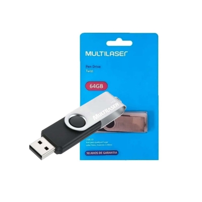 PENDRIVE MULTILASER 64 GB PT